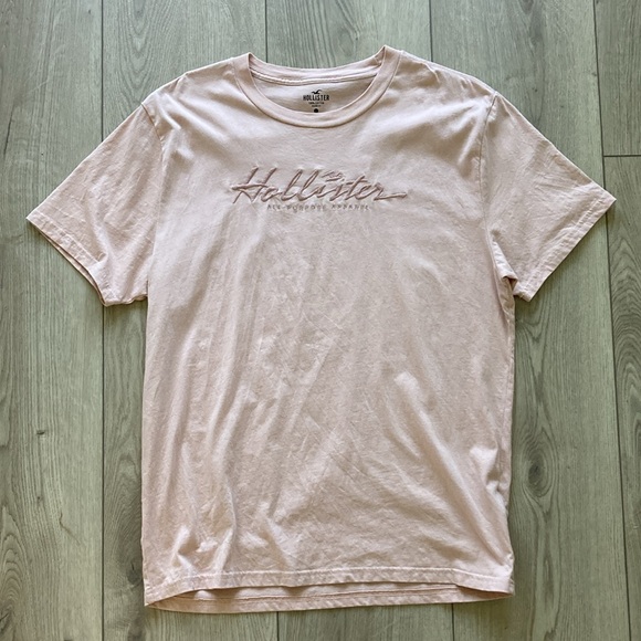 Hollister Other - Hollister Shirt Large Tee Pink Salmon Young Mens Teen